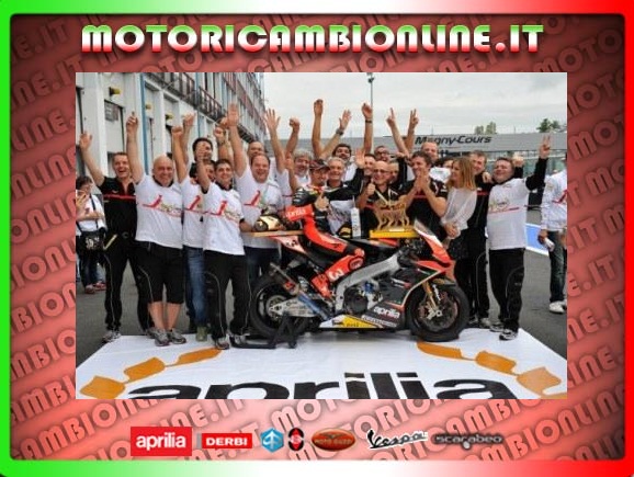 T- Shirt World Championship SBK 2012 ufficiale Aprilia Max Biaggi Taglia M